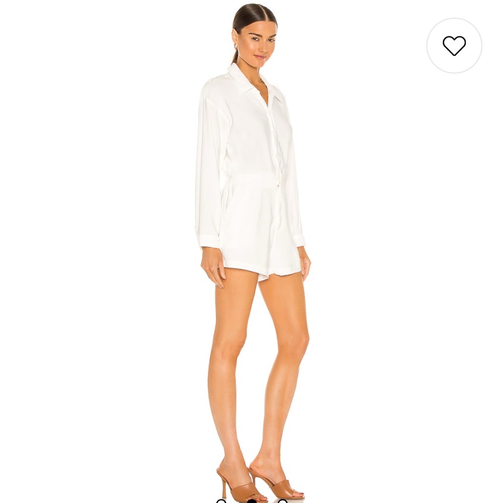 L'Academie White Long Sleeve Romper